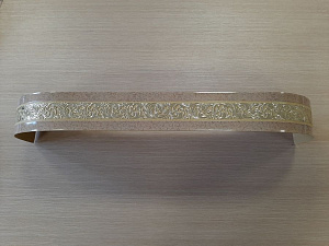 Карниз с поворотом 3р / 3,75 м / ПЕСОК / КРУЖЕВО