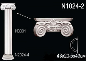 Капитель полуколонны Перфект N1024-2