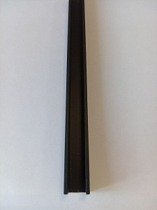 Профиль П  алюм.анод 10мм*20мм/2,95м мат. чёрный